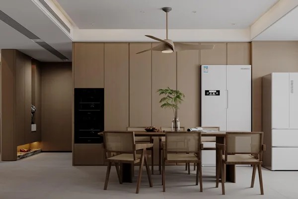 Kitchen with dining joinery